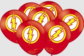 Balões P/ Festa (Tema: Flash - Tam.: 9") - Contém 25 Unidades