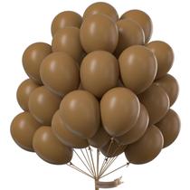 Balões PartyWoo Coffee Brown de 12 polegadas, 101 unidades para decoração