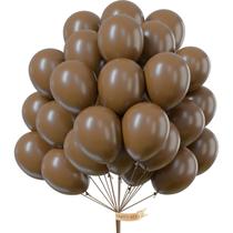 Balões PartyWoo Coffee Brown de 12 polegadas, 50 unidades para decoração