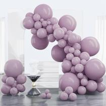 Balões PartyWoo Dusky Purple 100 unidades de tamanhos diferentes Balões PartyWoo Dusky Purple 100 unidades de tamanhos diferentes