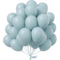 Balões PartyWoo Pale Aqua de 12 polegadas, 100 unidades para decoração Balões PartyWoo Pale Aqua de 12 polegadas, 100 unidades para decoração