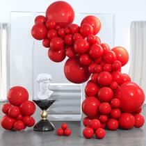 Balões PartyWoo Red 85 peças de látex fosco de tamanhos diferentes Balões PartyWoo Red 85 peças de látex fosco de tamanhos diferentes