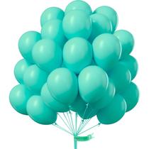 Balões PartyWoo Teal 50 peças de turquesa de 30 cm para guirlanda Balões PartyWoo Teal 50 peças de turquesa de 30 cm para guirlanda