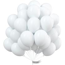 Balões PartyWoo White de 12 polegadas, 100 unidades para decoração de festas Balões PartyWoo White de 12 polegadas, 100 unidades para decoração de festas