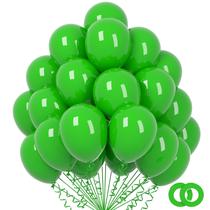 Balões Q&High Life Green 30 cm 100 unidades com 2 fitas verdes Balões Q&High Life Green 30 cm 100 unidades com 2 fitas verdes