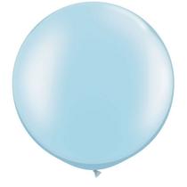 Balões Qualatex 13 cm Redondos Azul-Claro Pérola 100 Unidades Balões Qualatex 13 cm Redondos Azul-Claro Pérola 100 Unidades