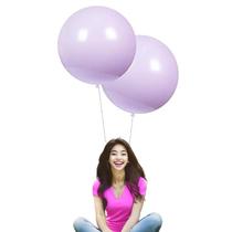 Balões redondos de látex IN-JOOYAA 60 cm, pacote com 10 unidades, Macaron Purple Balões redondos de látex IN-JOOYAA 60 cm, pacote com 10 unidades, Macaron Purple
