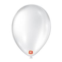 Balões São Roque Branco Cintilante 9 Pol Pc 25un 147311