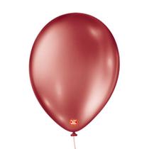 Balões São Roque Metalizado Nº 9 C/25un Vermelho