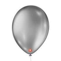Balões são roque prata metallic 9 polegadas pc 25 unidades 129690