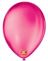 Balões São Roque Rosa Fucsia Cristal 9 Pol Pc 25un 151004