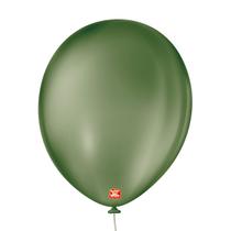 Balões São Roque Verde Eucalipto Liso 8 Pol Pc 50un 135202