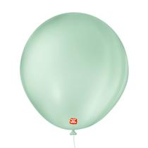 Balões São Roque Verde Hortelã Liso 8 Pol Pc 50un 135554