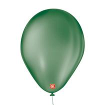 Balões São Roque Verde Musgo Liso 7 Pol Pc 50un 135134