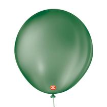 Balões São Roque Verde Musgo Liso 8 Pol Pc 50un 135219