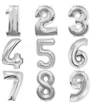 Balões Tamanho 70cm Metalizados Número Cores Variadas