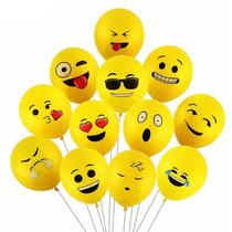 Balões YBUWUY 50 un. 12" com carinha sorridente em látex para festa Balões YBUWUY 50 un. 12" com carinha sorridente em látex para festa