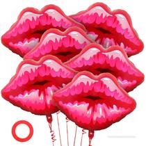 Balões YOTHORN Big Red Lip - Folha de Alumínio 30cm (6 Unidades)