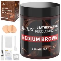 Bálsamo de recoloração de couro AIUKBL Leather Color Restorer Brown