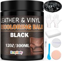 Bálsamo de recoloração de couro Kit de reparo de tintura de couro preto