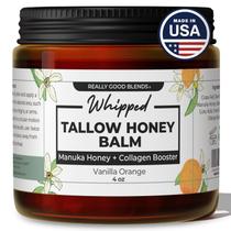 Bálsamo de sebo batido, misturas muito boas com mel de Manuka 120 ml