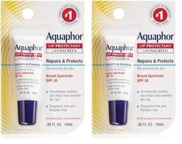 Bálsamo labial Aquaphor Lip Repair Lip Repair SPF 30 10 ml (pacote com 2)
