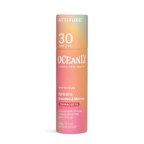 Bálsamo labial ATTITUDE Oceanly Tinted SPF 30 vegano sem perfume 8 mL Bálsamo labial ATTITUDE Oceanly Tinted SPF 30 vegano sem perfume 8 mL