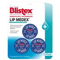 Bálsamo labial Blistex Lip Medex Medicated Relief 7 mL (pacote com 3)