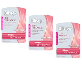 Bálsamo labial Blistex Lip Vibrance, pacote com 3, 3,7 g cada