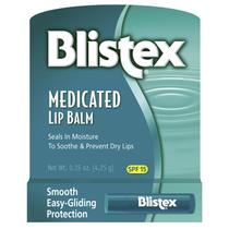 Bálsamo labial Blistex Medicated 4,25 ml (pacote com 24) SPF 15 Bálsamo labial Blistex Medicated 4,25 ml (pacote com 24) SPF 15