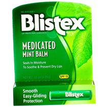 Bálsamo labial Blistex Medicated Mint SPF 15 4,4 mL (pacote com 6)