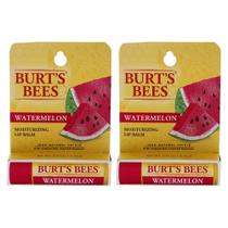 Bálsamo labial Burt's Bees Hidratante de Melancia, 4,25 ml, pacote com 2 Bálsamo labial Burt's Bees Hidratante de Melancia, 4,25 ml, pacote com 2