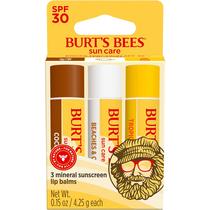 Bálsamo labial Burt's Bees Island Getaway Sun Care SPF 30 (pacote com 3) Bálsamo labial Burt's Bees Island Getaway Sun Care SPF 30 (pacote com 3)