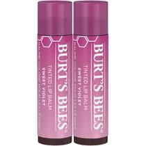 Bálsamo labial Burt's Bees Sweet Violet com manteiga de karité, pacote com 2 unidades