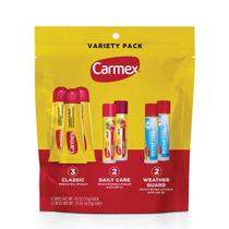 Bálsamo labial Carmex Classic, Weather Guard, pacote com 7 unidades