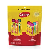 Bálsamo labial Carmex Daily Care com SPF 15, pacote de 8 (3 tubos, 5 minis)