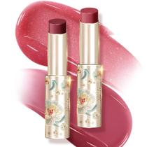 Bálsamo labial Catkin Glossy Ultra Hidratante para lábios tingido de 3 ml, conjunto de 2 peças