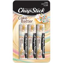 Bálsamo labial ChapStick Cake Batter com sabor de 4,25 ml (pacote com 3)