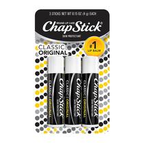 Bálsamo Labial ChapStick Classic Original - Pacote com 3 Unidades (4,25ml)