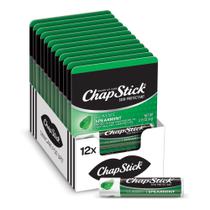 Bálsamo Labial ChapStick Classic Spearmint - Pacote com 12 Unidades (4,4ml cada)