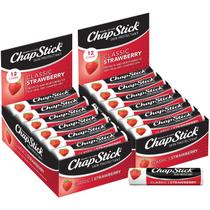 Bálsamo labial ChapStick Classic Strawberry, pacote com 24