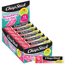 Bálsamo labial ChapStick Hidratante labial Strawberry Ice Pop 12mL x12