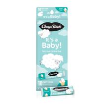 Bálsamo labial ChapStick Party Favor It's a Baby 10x4,25g de creme branco