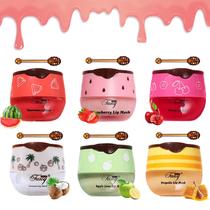 Bálsamo labial Charm Kiss Bee Honey Pot 6 unidades de mel, morango, melancia, cereja, maçã e coco