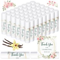 Bálsamo labial de casamento Whaline, 60 unidades, presente de agradecimento, sabor de baunilha Bálsamo labial de casamento Whaline, 60 unidades, presente de agradecimento, sabor de baunilha
