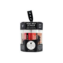 Bálsamo labial Dionis Goat Milk, 6 peças, enfeite de baunilha, coco, etc