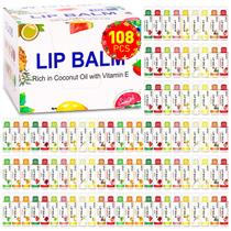 Bálsamo labial DMSKY 108, pacote natural com vitamina E e óleo de coco