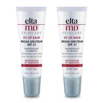 Bálsamo labial EltaMd UV Lip Balm, protetor solar SPF 36, pacote com 2 Bálsamo labial EltaMd UV Lip Balm, protetor solar SPF 36, pacote com 2