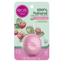 Bálsamo labial eos Sorvete de morango 100% natural e orgânico 7mL