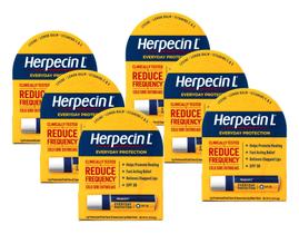 Bálsamo Labial Herpecin-L FPS 30 Pack com 6 Unidades de 2,8g Cada Bálsamo Labial Herpecin-L FPS 30 Pack com 6 Unidades de 2,8g Cada